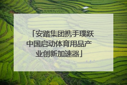 安踏集团携手璞跃中国启动体育用品产业创新加速器