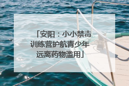 安阳：小小禁毒训练营护航青少年远离药物滥用