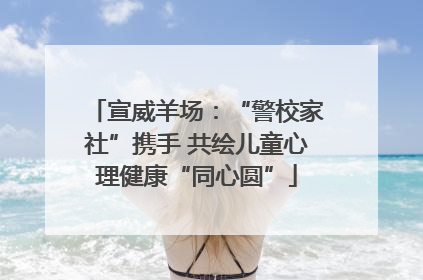 宣威羊场：“警校家社”携手 共绘儿童心理健康“同心圆”