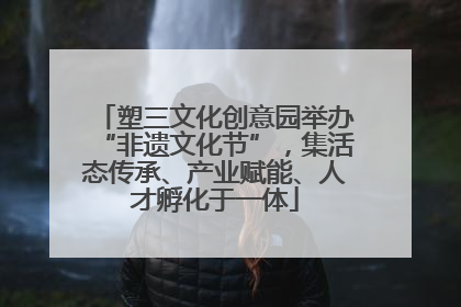 塑三文化创意园举办“非遗文化节”，集活态传承、产业赋能、人才孵化于一体