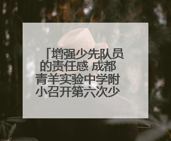 增强少先队员的责任感 成都青羊实验中学附小召开第六次少代会