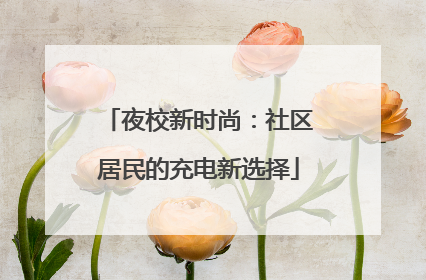 夜校新时尚：社区居民的充电新选择
