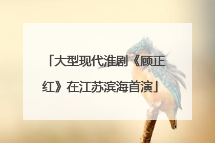 大型现代淮剧《顾正红》在江苏滨海首演