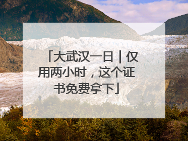 大武汉一日｜仅用两小时，这个证书免费拿下
