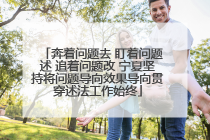 奔着问题去 盯着问题述 追着问题改 宁夏坚持将问题导向效果导向贯穿述法工作始终