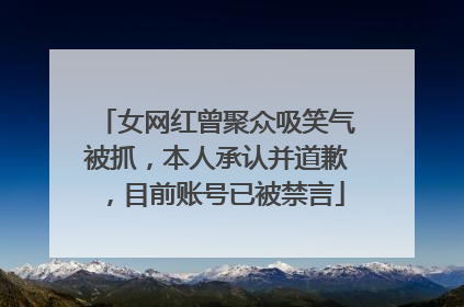 女网红曾聚众吸笑气被抓，本人承认并道歉，目前账号已被禁言