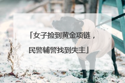 女子捡到黄金项链，民警辅警找到失主