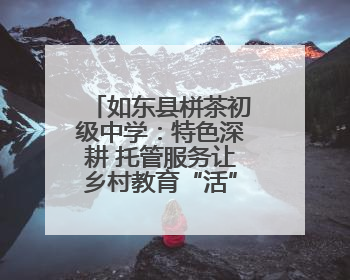 如东县栟茶初级中学：特色深耕 托管服务让乡村教育“活”起来