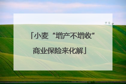 小麦“增产不增收” 商业保险来化解