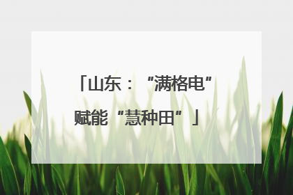 山东：“满格电”赋能“慧种田”