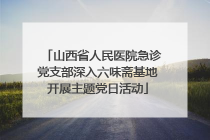 山西省人民医院急诊党支部深入六味斋基地开展主题党日活动