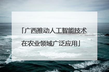 广西推动人工智能技术在农业领域广泛应用
