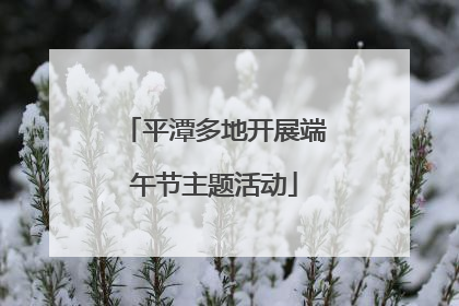 平潭多地开展端午节主题活动