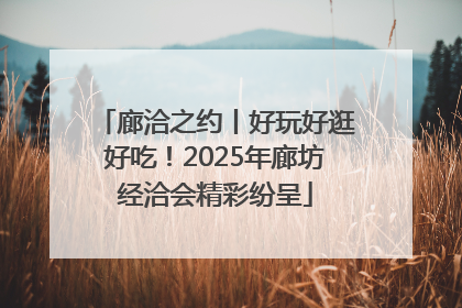 廊洽之约丨好玩好逛好吃！2025年廊坊经洽会精彩纷呈