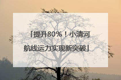 提升80％！小清河航线运力实现新突破