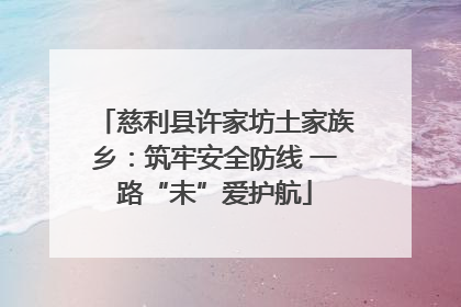慈利县许家坊土家族乡：筑牢安全防线 一路“未”爱护航