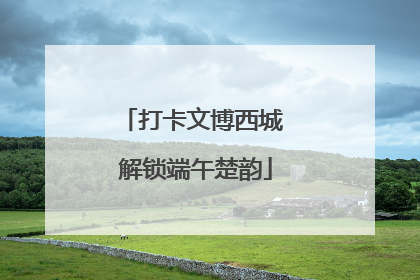 打卡文博西城 解锁端午楚韵