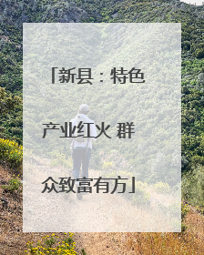 新县：特色产业红火 群众致富有方