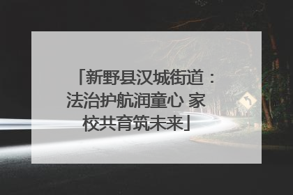 新野县汉城街道：法治护航润童心 家校共育筑未来