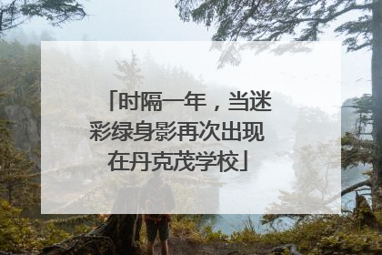 时隔一年，当迷彩绿身影再次出现在丹克茂学校