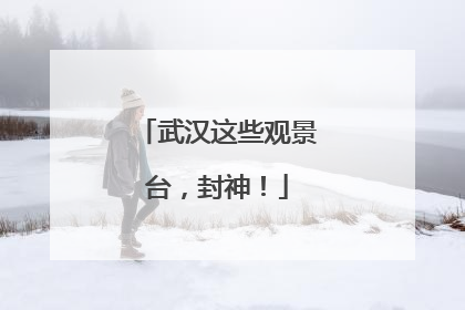 武汉这些观景台，封神！