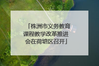 株洲市义务教育课程教学改革推进会在荷塘区召开