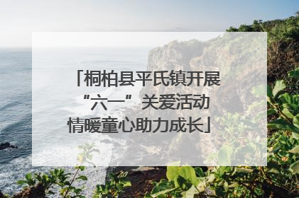 桐柏县平氏镇开展“六一”关爱活动 情暖童心助力成长