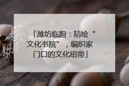 潍坊临朐：精绘“文化书院”，编织家门口的文化纽带