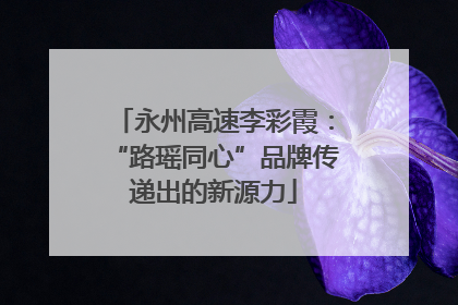 永州高速李彩霞：“路瑶同心”品牌传递出的新源力