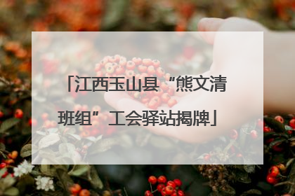 江西玉山县“熊文清班组”工会驿站揭牌