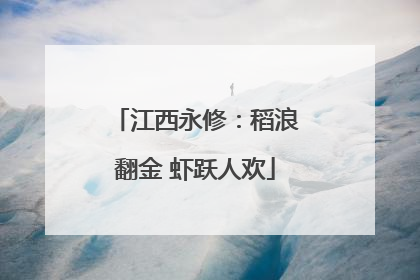 江西永修：稻浪翻金 虾跃人欢