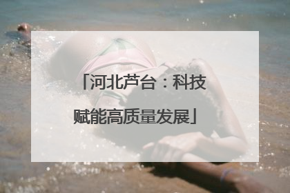 河北芦台：科技赋能高质量发展