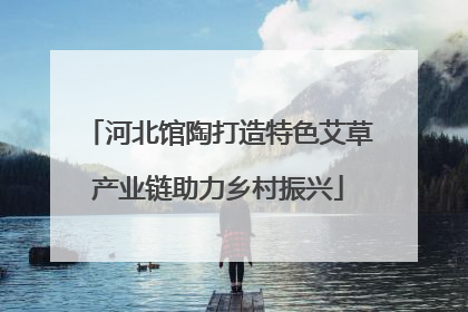 河北馆陶打造特色艾草产业链助力乡村振兴