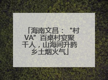 海南文昌：“村VA”百桌村宴聚千人，山海间升腾乡土烟火气