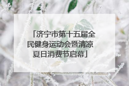 济宁市第十五届全民健身运动会暨清凉夏日消费节启幕