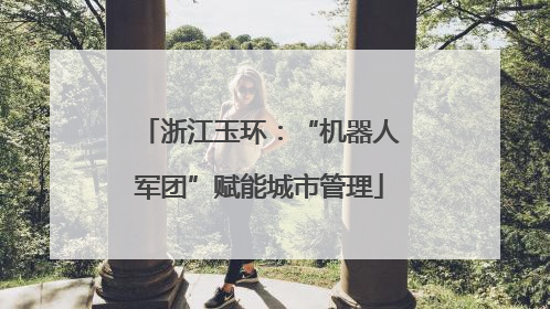 浙江玉环：“机器人军团”赋能城市管理