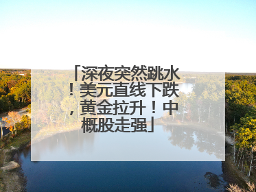 深夜突然跳水！美元直线下跌，黄金拉升！中概股走强