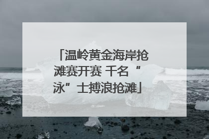 温岭黄金海岸抢滩赛开赛 千名“泳”士搏浪抢滩