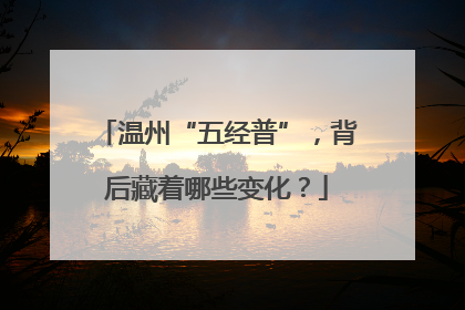 温州“五经普”，背后藏着哪些变化？