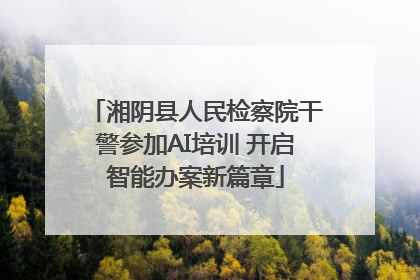 湘阴县人民检察院干警参加AI培训 开启智能办案新篇章