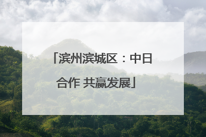 滨州滨城区：中日合作 共赢发展