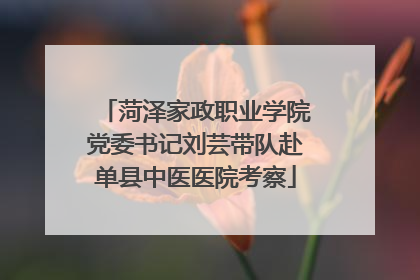 菏泽家政职业学院党委书记刘芸带队赴单县中医医院考察