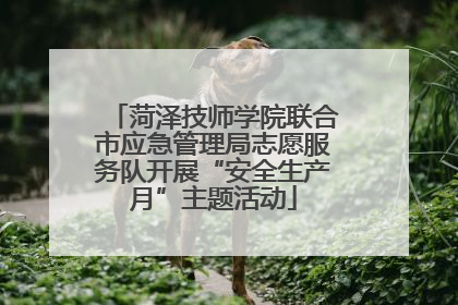 菏泽技师学院联合市应急管理局志愿服务队开展“安全生产月”主题活动