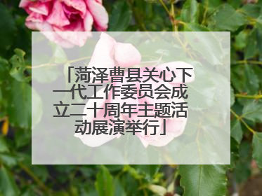 菏泽曹县关心下一代工作委员会成立二十周年主题活动展演举行