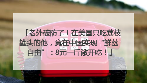 老外破防了！在美国只吃荔枝罐头的他，竟在中国实现“鲜荔自由”：8元一斤敞开吃！