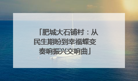 肥城大石铺村：从民生期盼到幸福蝶变奏响振兴交响曲