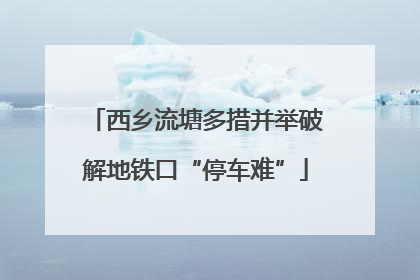 西乡流塘多措并举破解地铁口“停车难”