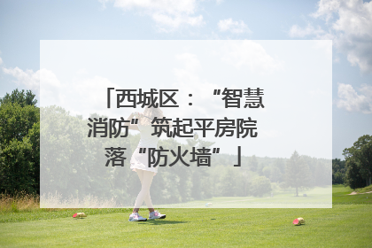 西城区：“智慧消防”筑起平房院落“防火墙”