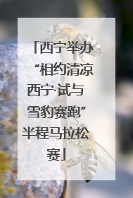 西宁举办“相约清凉西宁·试与雪豹赛跑”半程马拉松赛