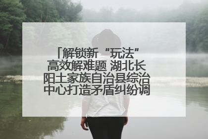 解锁新“玩法” 高效解难题 湖北长阳土家族自治县综治中心打造矛盾纠纷调处“终点站”